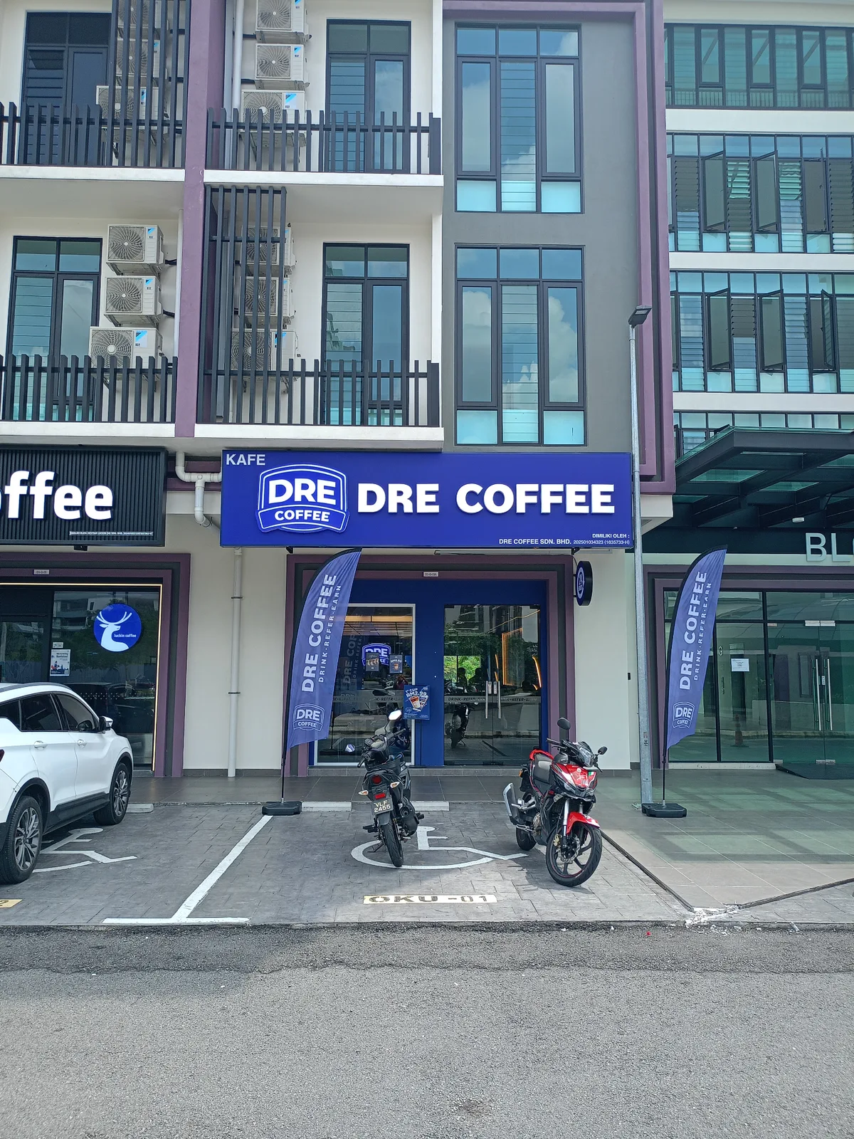 The DRE Coffee store at EduSphere Cyberjaya